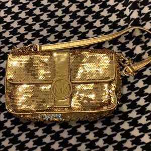 Sold 😇Michael Kors gold sequin handbag